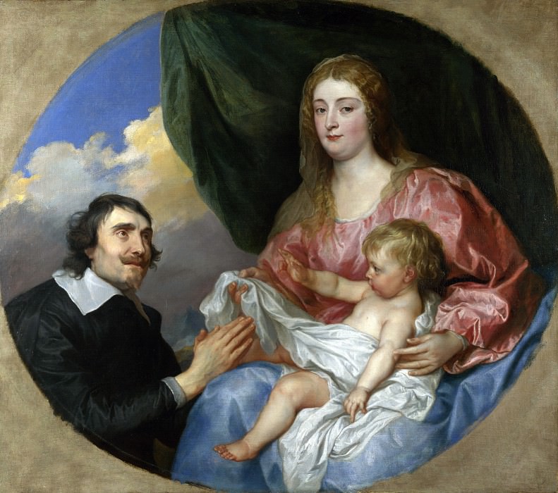 Anthony van Dyck - The Abbe Scaglia adoring the Virgin and Child. Part 1 National Gallery UK