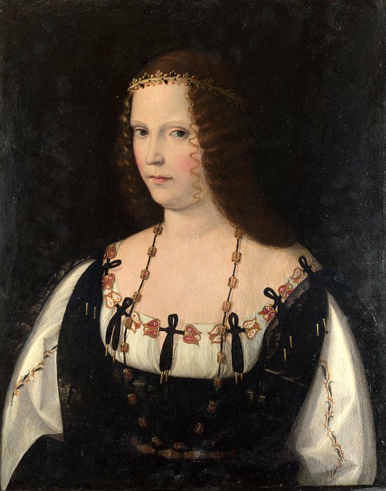 Bartolomeo Veneto - Portrait of a Young Lady. Part 1 National Gallery UK