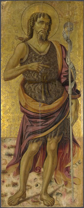 Bartolomeo Caporali - Saint John the Baptist. Part 1 National Gallery UK