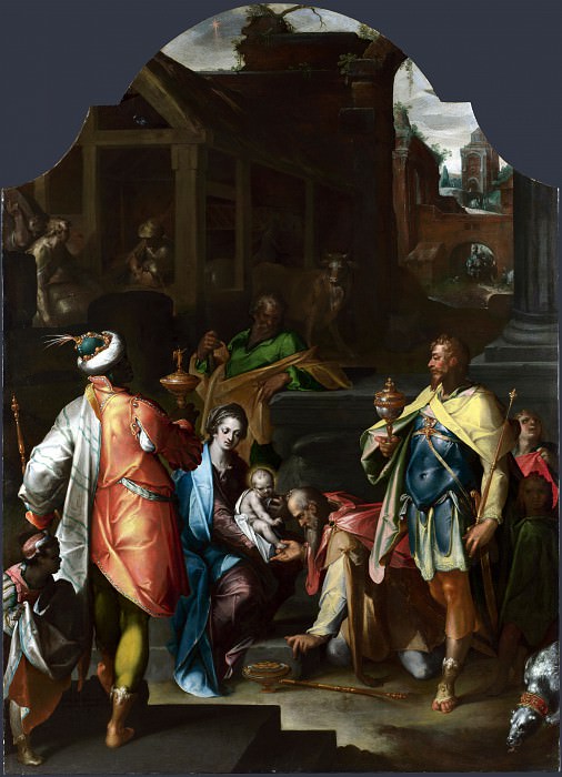 Bartholomaeus Spranger - The Adoration of the Kings. Part 1 National Gallery UK