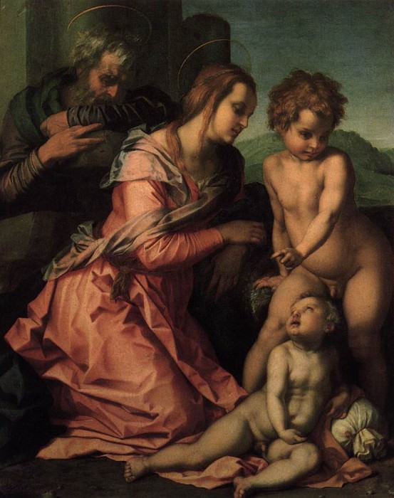 Holy family. Andrea del Sarto