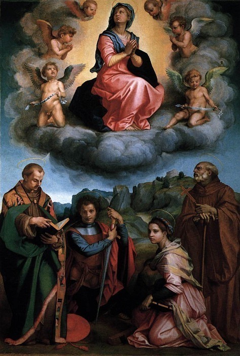 Virgin with Four Saints. Andrea del Sarto