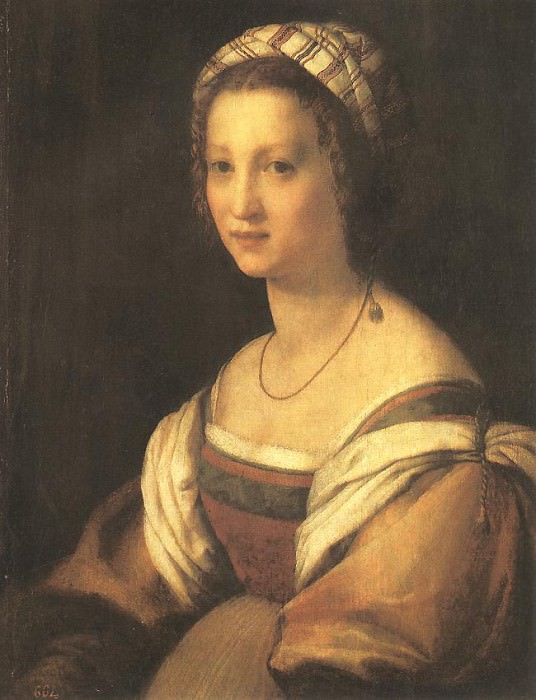 Portrait of the Artists Wife. Andrea del Sarto