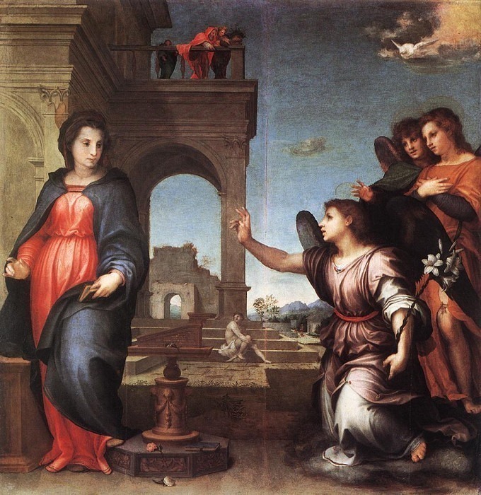The Annunciation. Andrea del Sarto