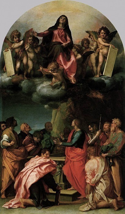 Assumption of the Virgin. Andrea del Sarto