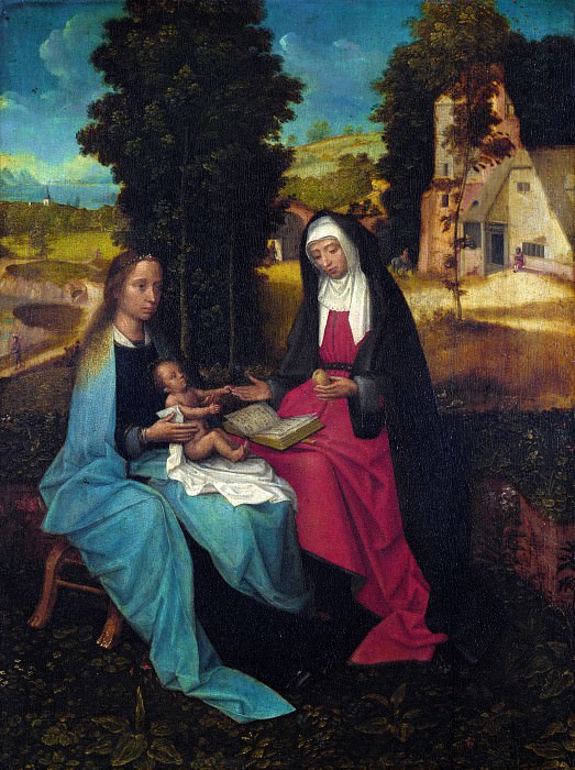 Netherlandish - The Virgin and Child with Saint Anne. Part 5 National Gallery UK