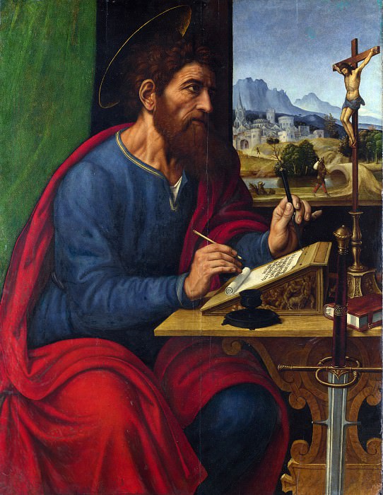 Pier Francesco Sacchi - Saint Paul Writing. Part 5 National Gallery UK