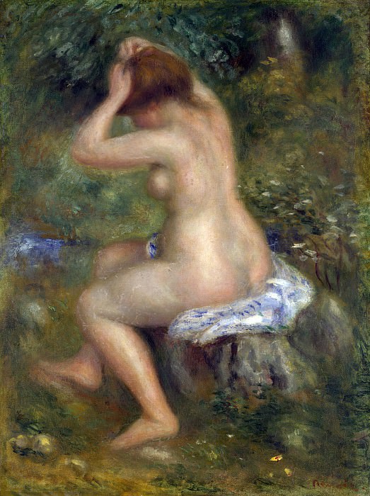 Pierre-Auguste Renoir - A Bather. Part 5 National Gallery UK