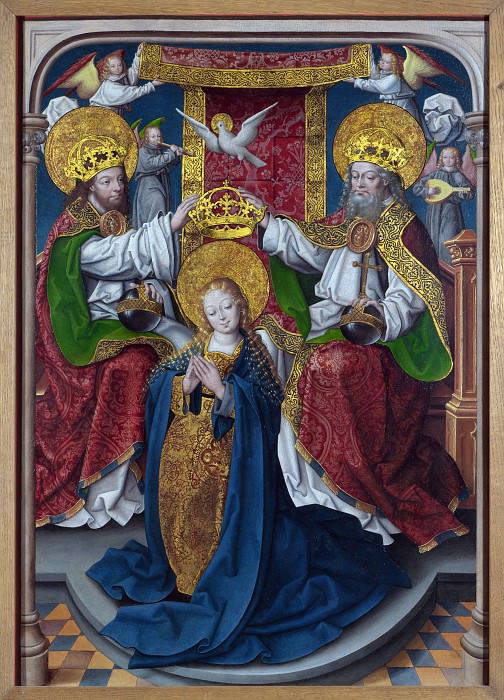 Master of Cappenberg (Jan Baegert) - The Coronation of the Virgin. Part 5 National Gallery UK