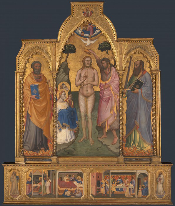 Niccolo di Pietro Gerini – Baptism Altarpiece, Part 5 National Gallery UK