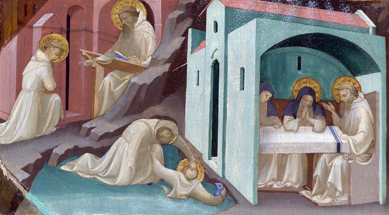 Lorenzo Monaco - Incidents in the Life of Saint Benedict. Part 5 National Gallery UK