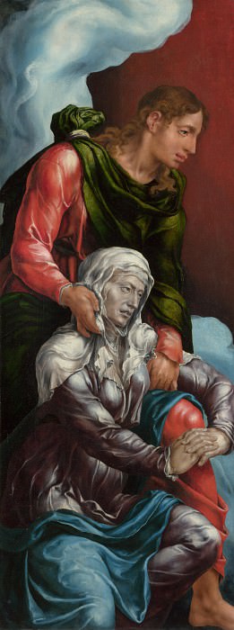 Martin van Heemskerck - The Virgin and Saint John the Evangelist. Part 5 National Gallery UK