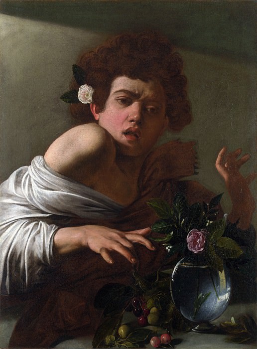 Michelangelo Merisi da Caravaggio - Boy bitten by a Lizard. Part 5 National Gallery UK