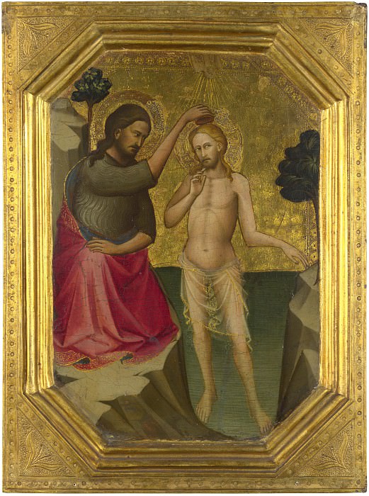 Lorenzo Monaco - The Baptism of Christ. Part 5 National Gallery UK