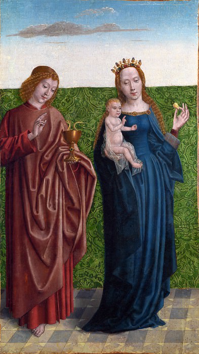 Master of the Saint Bartholomew Altarpiece - Saints Peter and Dorothy. Part 5 National Gallery UK