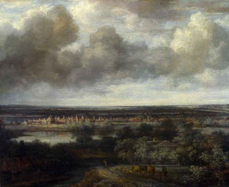 Philips Koninck - An Extensive Landscape with a Town. Part 5 National Gallery UK