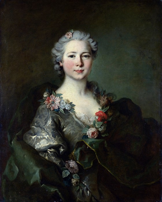 Louis Tocque - Portrait of Mademoiselle de Coislin. Part 5 National Gallery UK