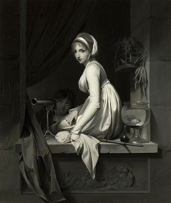 Louis-Leopold Boilly - A Girl at a Window. Part 5 National Gallery UK