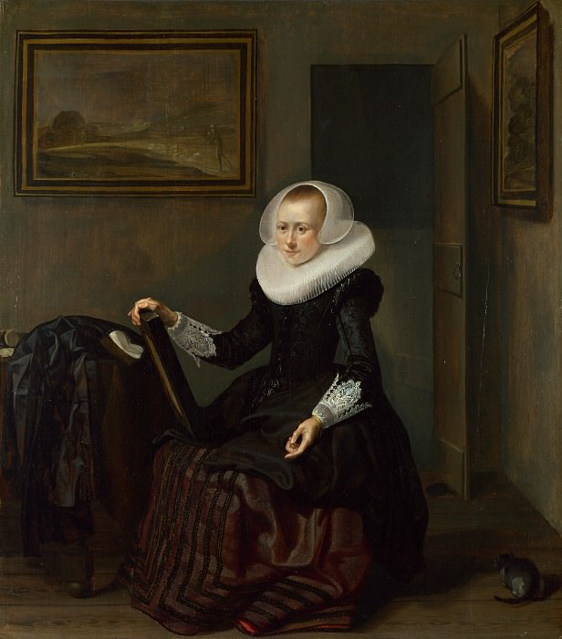 Pieter Codde – A Woman holding a Mirror, Part 5 National Gallery UK