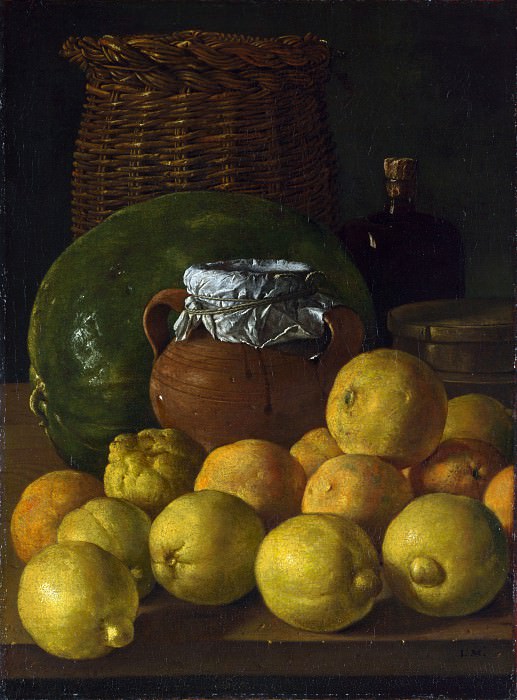 Luis Melendez - Still Life with Lemons and Oranges. Part 5 National Gallery UK
