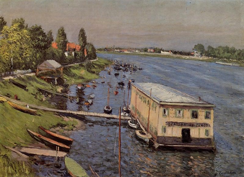 Boathouse in Argenteuil. Gustave Caillebotte