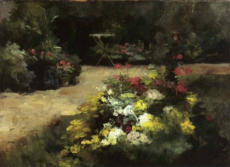 The Garden. Gustave Caillebotte