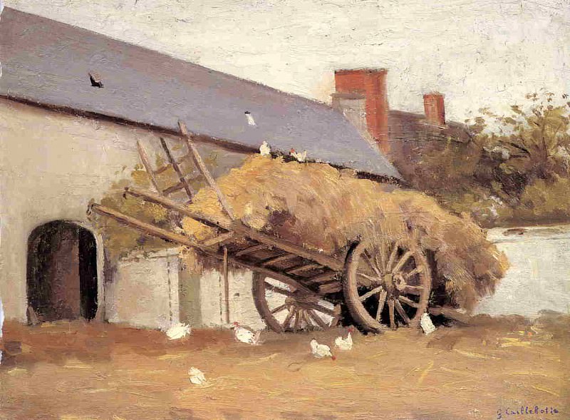 Loaded Haycart. Gustave Caillebotte