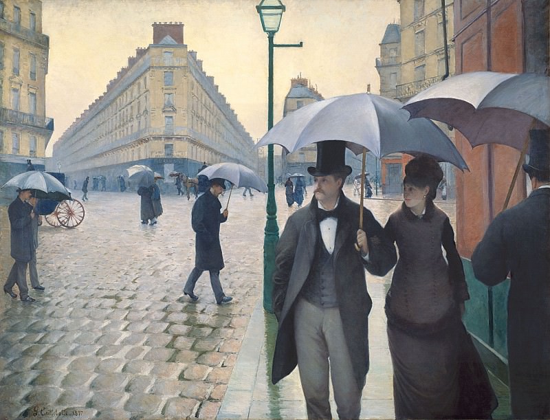 Paris street, Rainy Day. Gustave Caillebotte