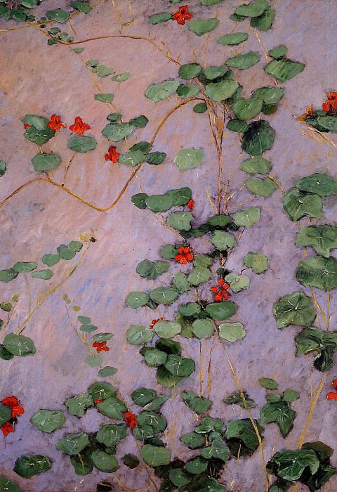 Nasturtiums. Gustave Caillebotte