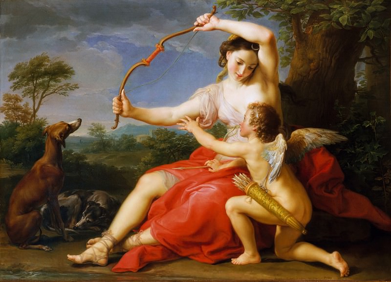 Pompeo Batoni - Diana and Cupid. Metropolitan Museum: part 1