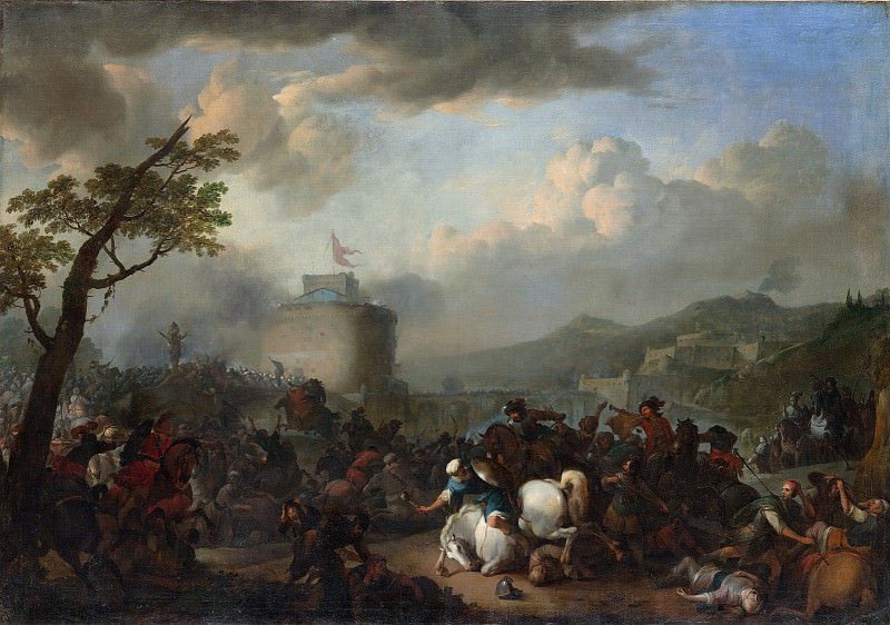 Johannes Lingelbach - Battle Scene. Metropolitan Museum: part 1