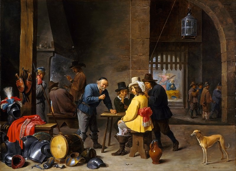 David Teniers the Younger - Guardroom with the Deliverance of Saint Peter. Metropolitan Museum: part 1
