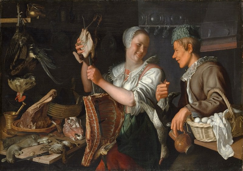 Peter Wtewael - Kitchen Scene. Metropolitan Museum: part 1