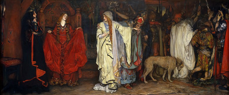 Edwin Austin Abbey - King Lear, Act I, Scene I. Metropolitan Museum: part 1