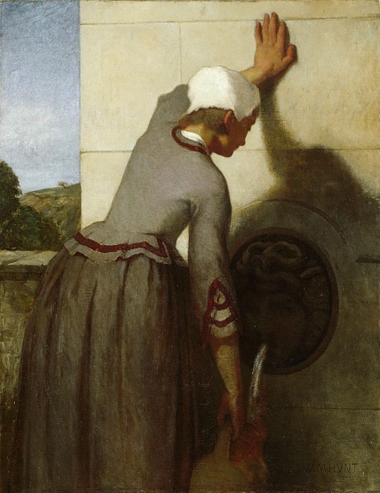 William Morris Hunt - Girl at the Fountain. Metropolitan Museum: part 1