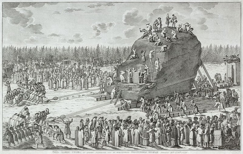 Schlei, Jacob van de. View Thunder-stone during transport. Hermitage ~ part 13