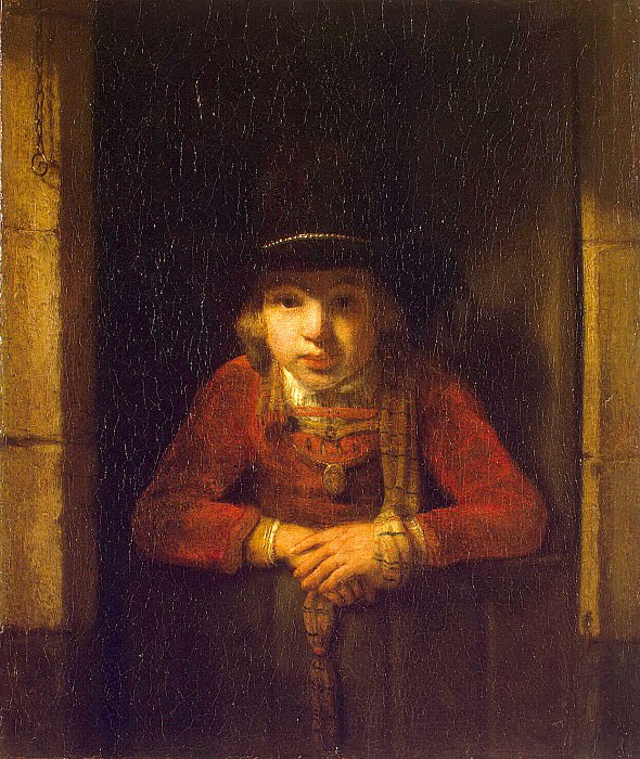 Hogstraten, Samuel Diercks van. The boy in the window. Hermitage ~ part 13