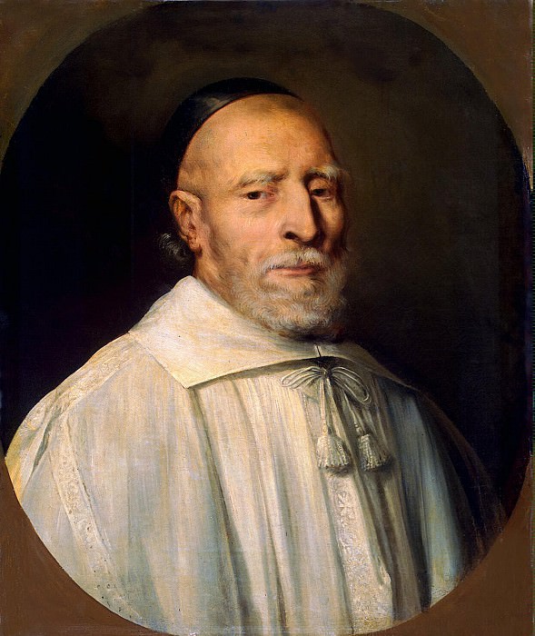 Shampen, Philippe de. Portrait of a cleric. Hermitage ~ part 13