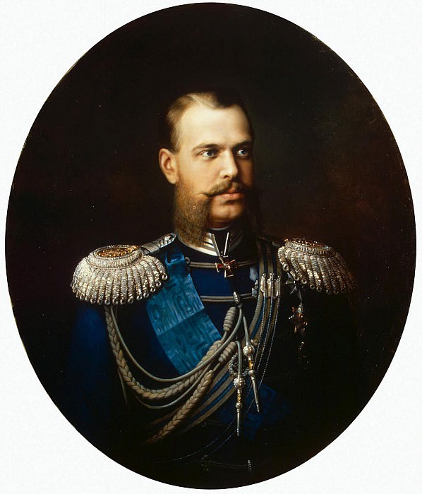 Hudoyarov, Vasily Pavlovich. Portrait of Grand Duke Tsarevich Alexander Alexandrovich, Hermitage ~ part 13