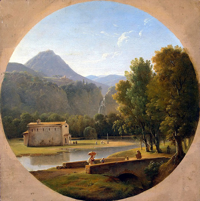 Shoven, Pierre Athanase. Italian landscape (2). Hermitage ~ part 13