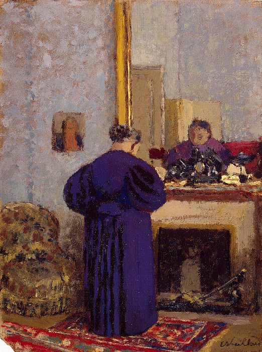 Vuillard, Jean Edouard - Old woman at the fireplace. Hermitage ~ part 03