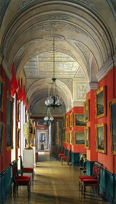 Hau Edward Petrovich - Types halls of the Small Hermitage. Gallery of the St. Petersburg species. Hermitage ~ part 03