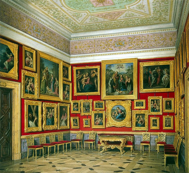 Hau Edward Petrovich - Types halls of the New Hermitage. Cabinet of the Italian schools (4). Hermitage ~ part 03