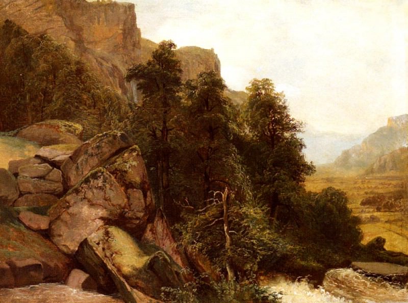 Калам, Александр - Набросок ландшафта, 1851. Швейцарские художники