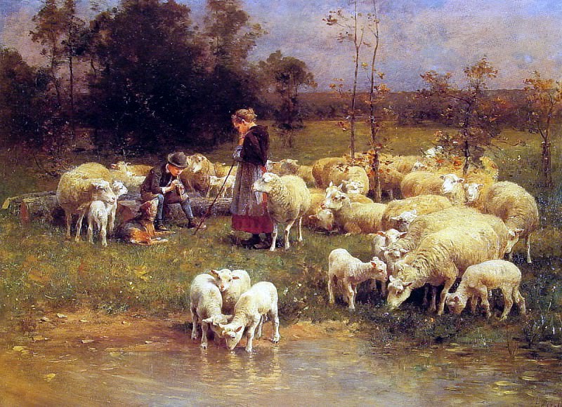 Guarding the Flock. Швейцарские художники