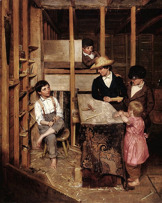 Allen Smith Jr. (1810-1890) - The Young Mechanic (1848 Los Angeles County Museum of Art). part 2 American painters