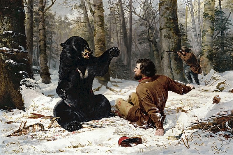 Артур Фицвильям Тейт (1819-1905) - Жизнь охотника. часть 2 Американские художники