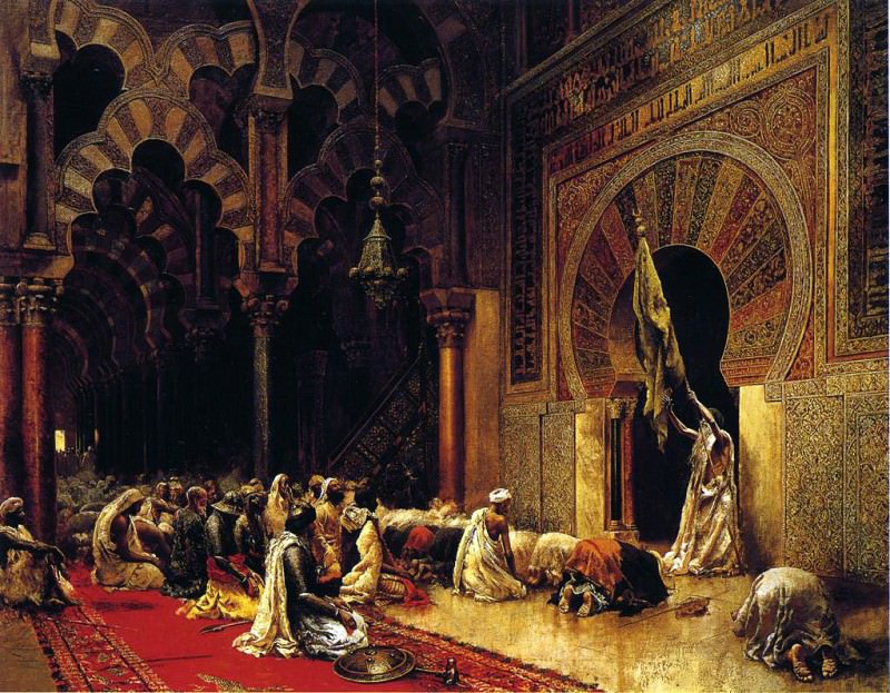 Weeks Edwin Lord Interior of the Mosque at Cordova, Эдвин Лорд Уикс