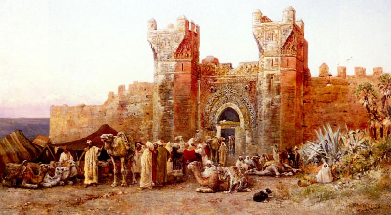 Weeks Edwin Lord The Departure Of A Caravan From The Gate Of Shelah Morocco. Эдвин Лорд Уикс