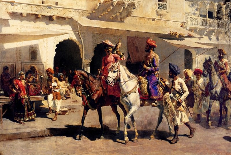 Weeks Edwin Leaving For The Hunt At Gwalior 1887. Edwin Lord Weeks